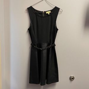 Nwt Princess Vera Wang Faux Leather Skater Dress